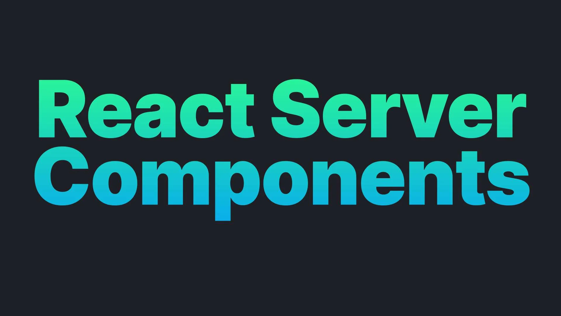 React Server Components